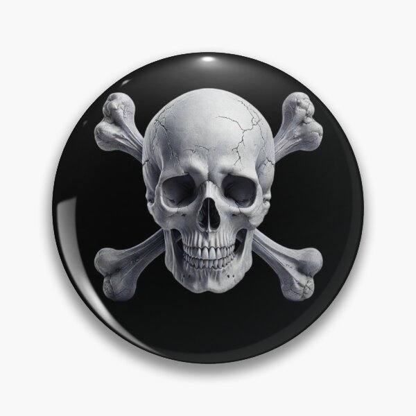 Item preview, Hyper-Realistic Skull with Crossbones 8 designed and sold by LaNadaYFundante.