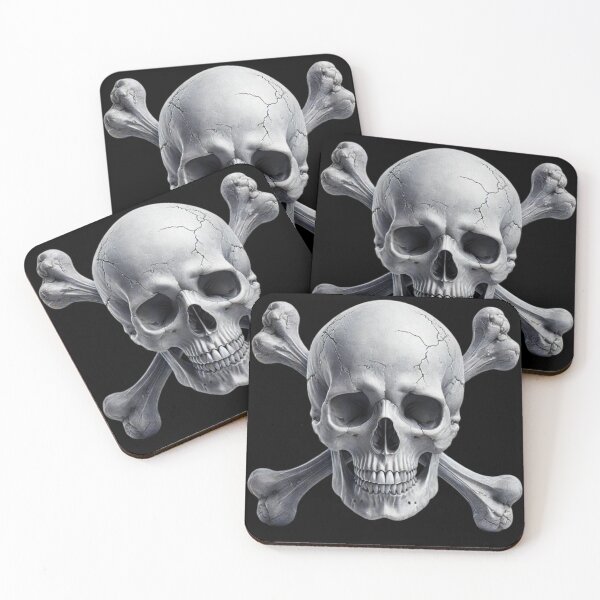 Item preview, Hyper-Realistic Skull with Crossbones 8 designed and sold by LaNadaYFundante.