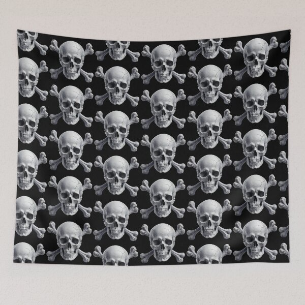 Item preview, Hyper-Realistic Skull with Crossbones 8 designed and sold by LaNadaYFundante.