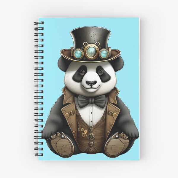 Item preview, Steampunk Panda Bear designed and sold by TeachersCubby.