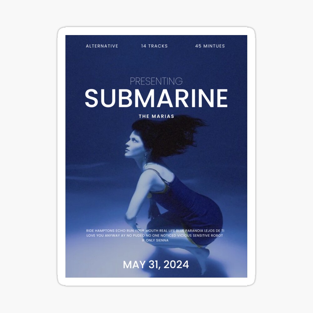 Submarine by The Marias Sticker