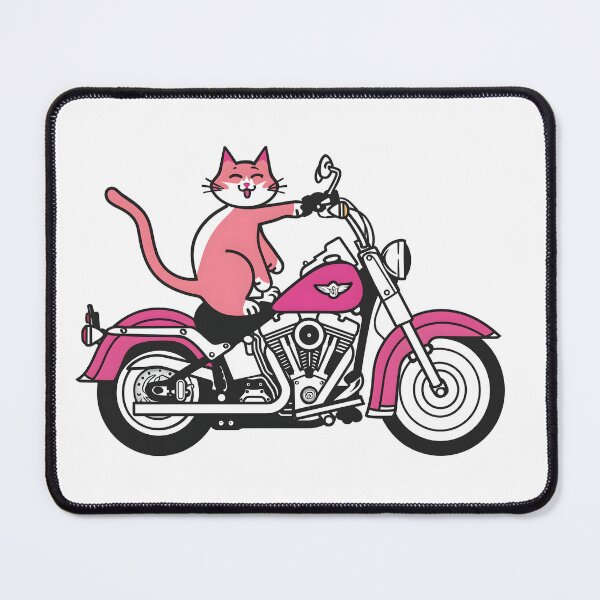 Item preview, Cute Cat On Motorcycle designed and sold by xiao xuans.