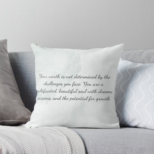 Item preview, Embrace Your Worth - Inspirational Botanical Quote designed and sold by Soujji-Designs.