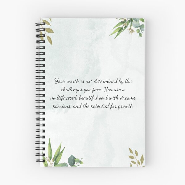 Item preview, Embrace Your Worth - Inspirational Botanical Quote designed and sold by Soujji-Designs.
