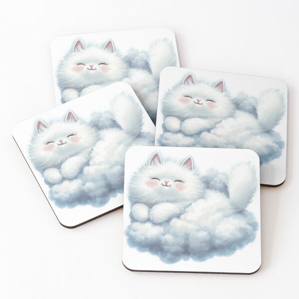 Item preview, A fluffy cloud kitty_2 designed and sold by Fayelalala.
