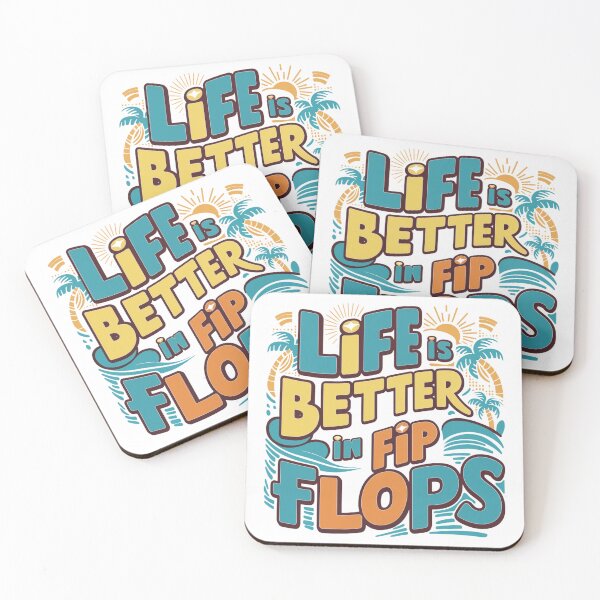Item preview, Life is better in flip flops designed and sold by FusiTink.