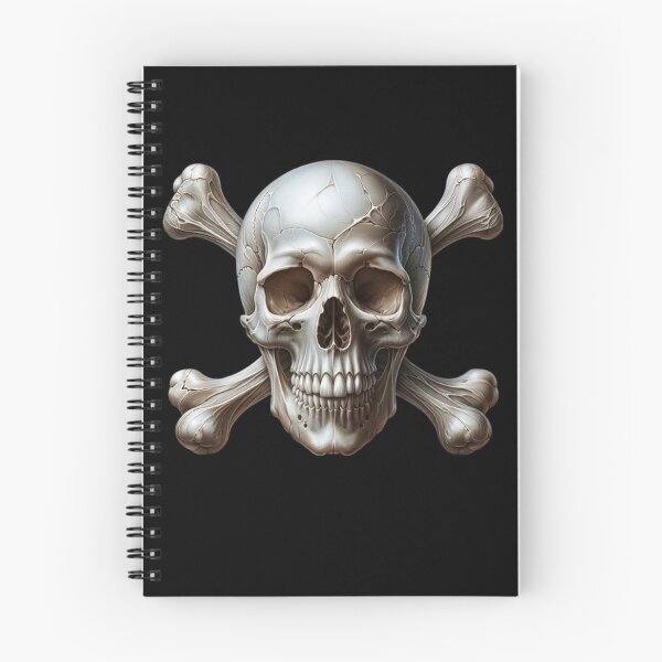 Item preview, Hyper-Realistic Skull with Crossbones 9 designed and sold by LaNadaYFundante.