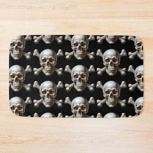 Item preview, Hyper-Realistic Skull with Crossbones 9 designed and sold by LaNadaYFundante.