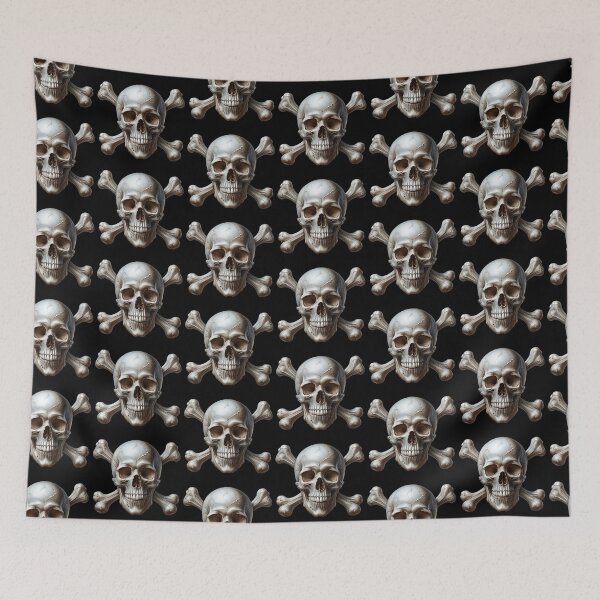 Item preview, Hyper-Realistic Skull with Crossbones 9 designed and sold by LaNadaYFundante.