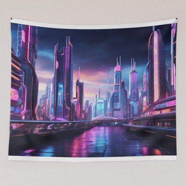 Item preview, 019 Cyberpunk City designed and sold by Alexis Art Collection.