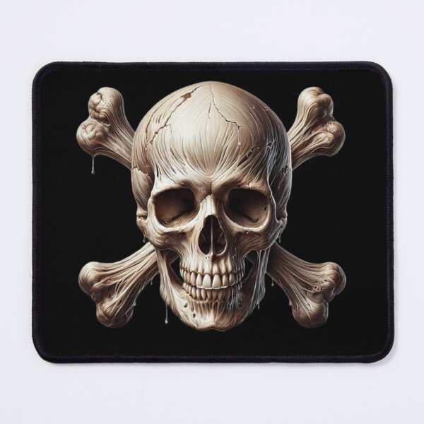Item preview, Hyper-Realistic Skull with Crossbones 10 designed and sold by LaNadaYFundante.