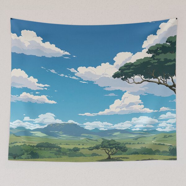 Item preview, Angola landscape | Anime style designed and sold by ComicsFactory.