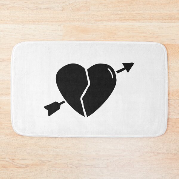 Item preview, Black Broken Hearth With Arrow designed and sold by DreamPrintPro.
