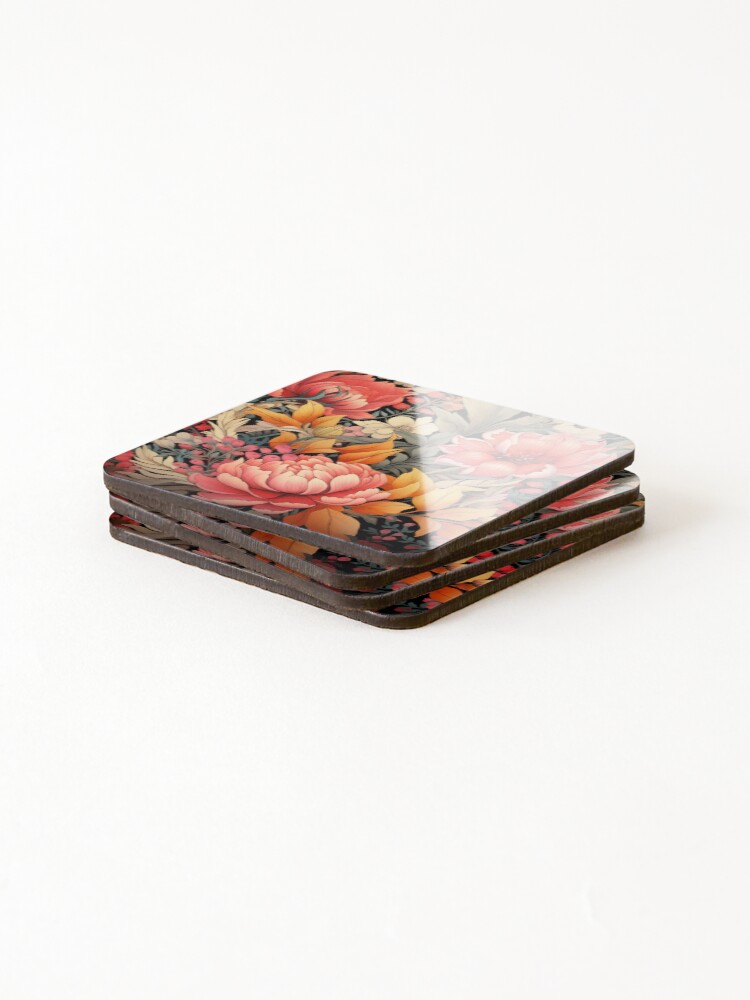 Thumbnail 4 of 5, Coasters (Set of 4), Floral Patterns designed and sold by Rtymer.