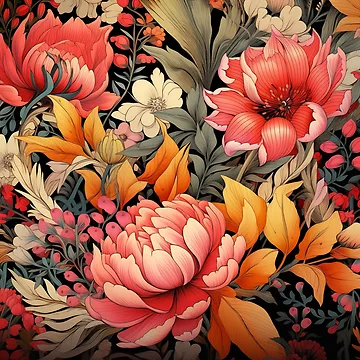 Artwork thumbnail, Floral Patterns by Rtymer