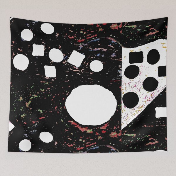 Item preview, Basic Shapes Game/Abstract Landscape - Mixed Media on Paper designed and sold by Jamie  Taylor.