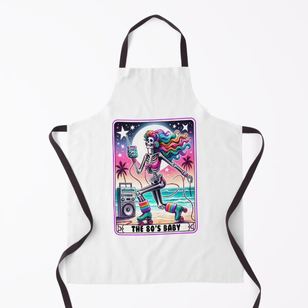 Item preview, 80’s Baby Skeleton Tarot Card, Funny Retro Tarot Card designed and sold by MamaSweetea.