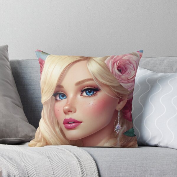 Item preview, Beautiful girl with pink roses watercolor  designed and sold by Millionsxi.