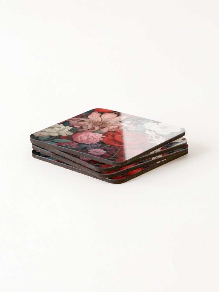 Thumbnail 4 of 5, Coasters (Set of 4), Floral Patterns designed and sold by Rtymer.