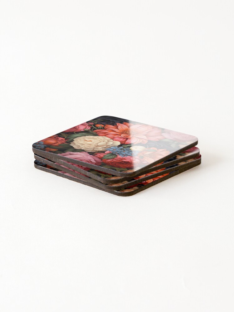Thumbnail 4 of 5, Coasters (Set of 4), Floral Patterns designed and sold by Rtymer.