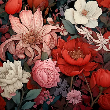 Artwork thumbnail, Floral Patterns by Rtymer
