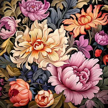 Artwork thumbnail, Floral Patterns by Rtymer