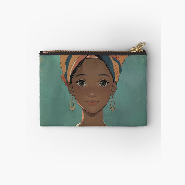 Item preview, Angolese woman, portrait | Anime style designed and sold by ComicsFactory.