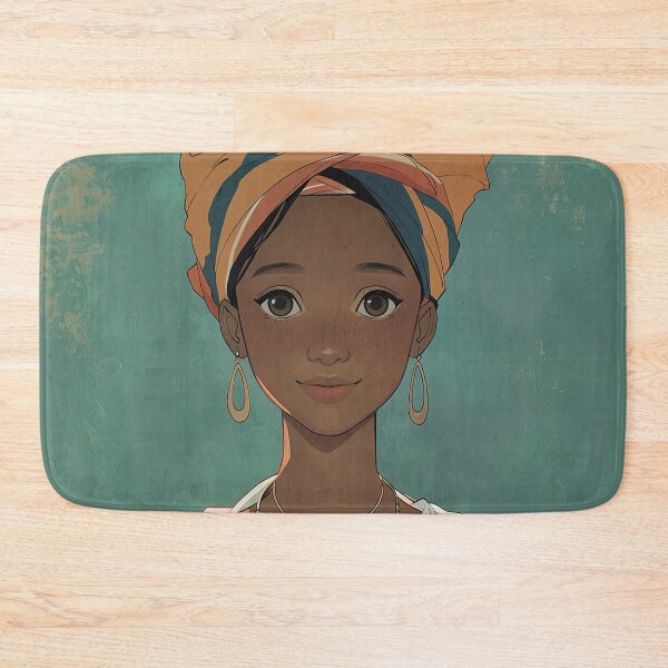 Item preview, Angolese woman, portrait | Anime style designed and sold by ComicsFactory.