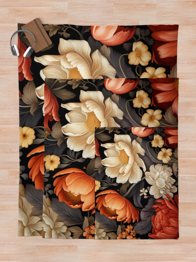 Thumbnail 5 of 6, Throw Blanket, Floral Patterns designed and sold by Rtymer.
