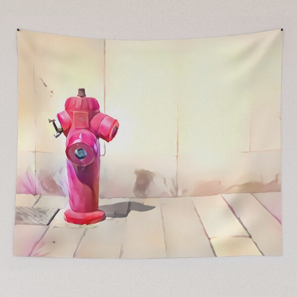 Item preview, Lonely fire hydrant designed and sold by AndroidZ.
