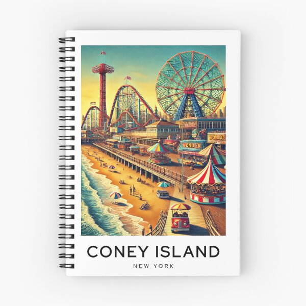 Item preview, CONEY ISLAND NUEVA YORK EE. UU. Arte digital TravelPoster designed and sold by TravelMarvel.