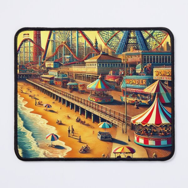 Item preview, CONEY ISLAND NEW YORK USA Digital Art TravelPoster designed and sold by TravelMarvel.