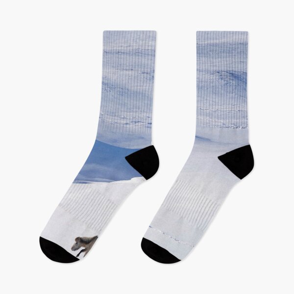 Item preview, Icelandic horse finding its way in the snow designed and sold by elisainiceland.