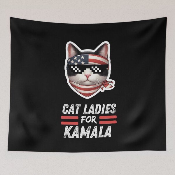 Item preview, Cat ladies for kamala  designed and sold by Fateh-Kro ⭐⭐⭐⭐⭐.