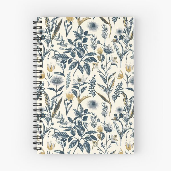 Item preview, Gold and navy vintage botanic pattern | AI Art designed and sold by my-sanity.