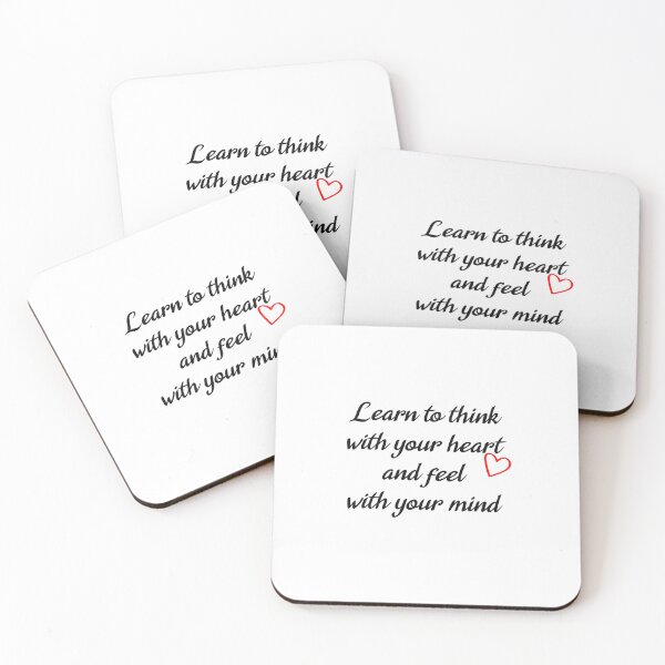 Item preview, Learn to think with your heart and feel with your mind designed and sold by Made-by-Gus.