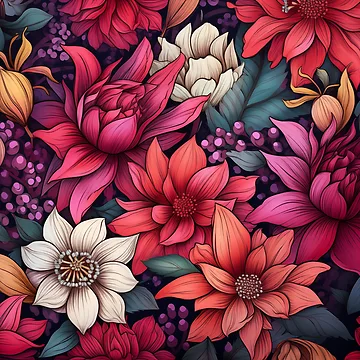 Artwork thumbnail, Floral Patterns by Rtymer
