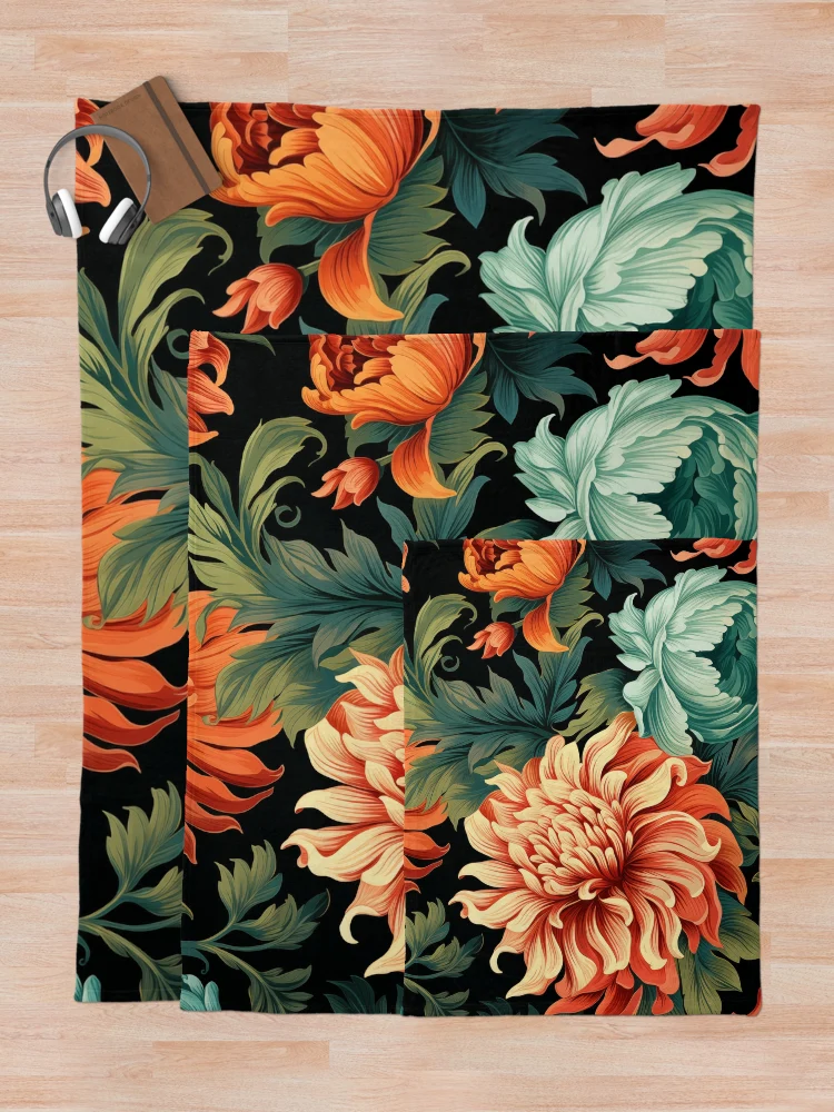 Thumbnail 5 of 6, Throw Blanket, Floral Patterns designed and sold by Rtymer.