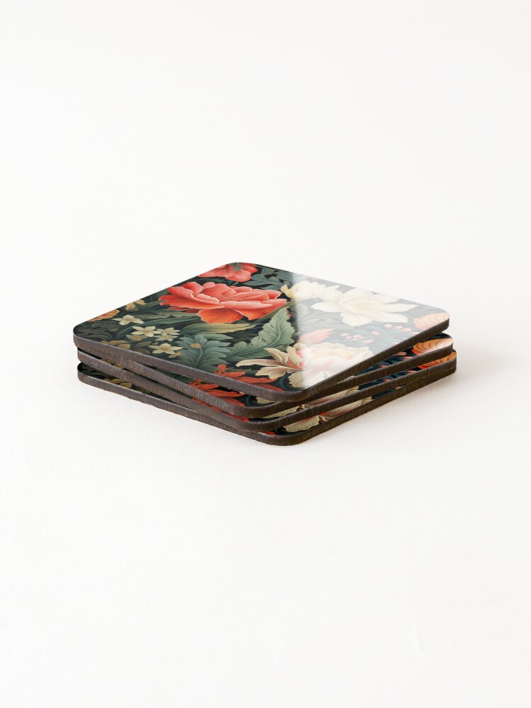 Thumbnail 4 of 5, Coasters (Set of 4), Floral Patterns designed and sold by Rtymer.