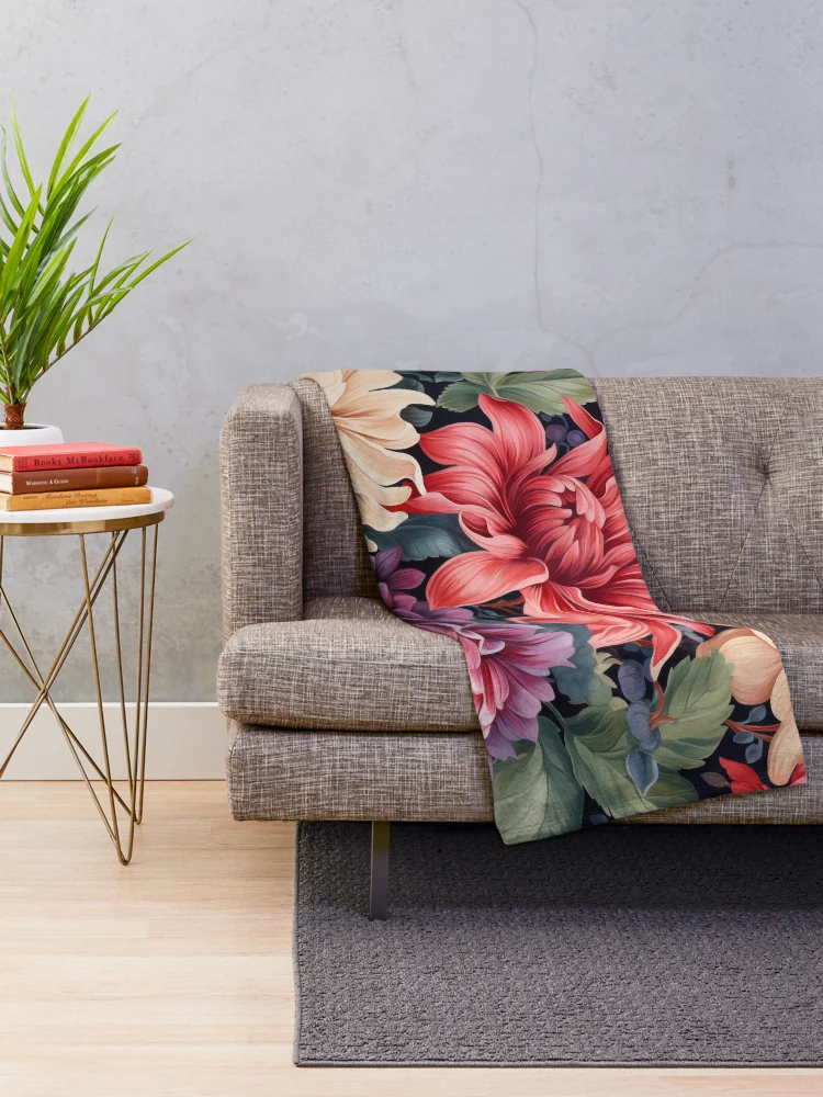 Thumbnail 2 of 6, Throw Blanket, Floral Patterns designed and sold by Rtymer.