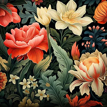 Artwork thumbnail, Floral Patterns by Rtymer