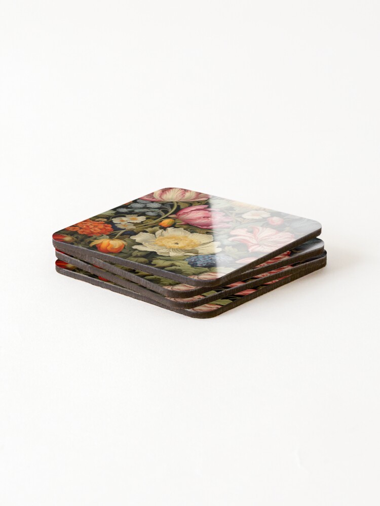 Thumbnail 4 of 5, Coasters (Set of 4), Floral Patterns designed and sold by Rtymer.