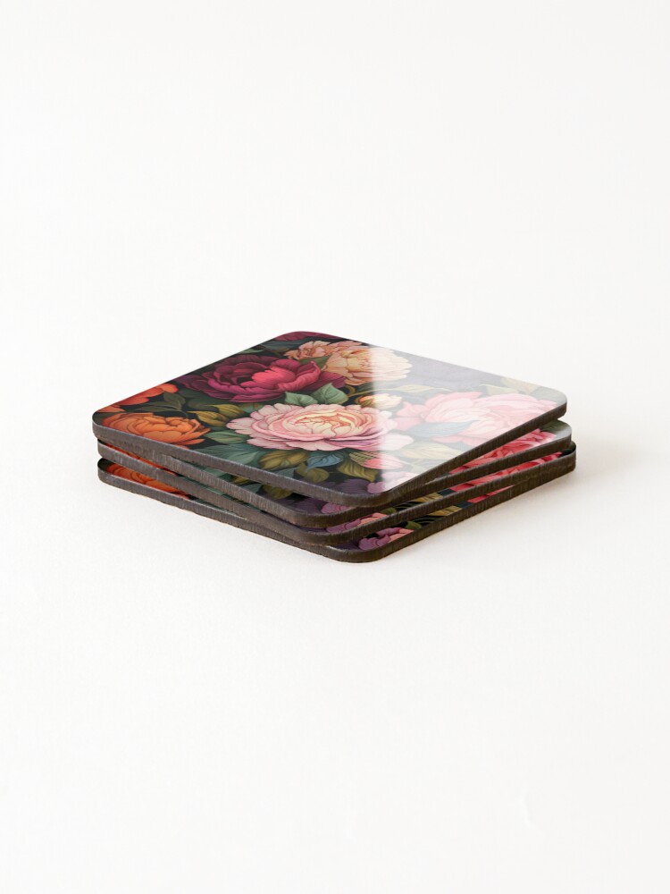 Thumbnail 4 of 5, Coasters (Set of 4), Floral Patterns designed and sold by Rtymer.