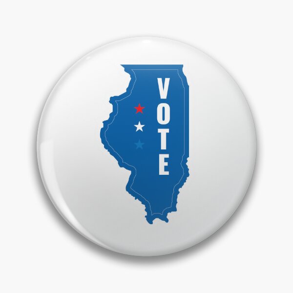 Item preview, Illinois Votes Democratic: Patriotic Call to Action designed and sold by Mundivagant Designs.