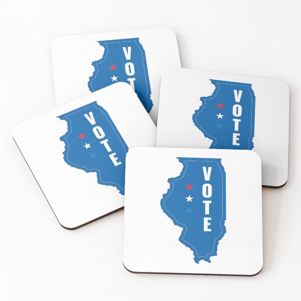 Item preview, Illinois Votes Democratic: Patriotic Call to Action designed and sold by Mundivagant Designs.