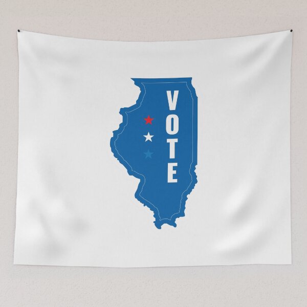 Item preview, Illinois Votes Democratic: Patriotic Call to Action designed and sold by Mundivagant Designs.