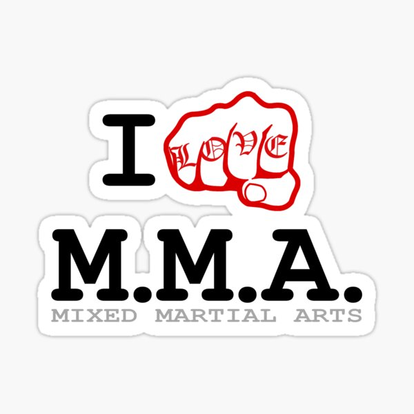 Item preview, I Love MMA designed and sold by mmathings.