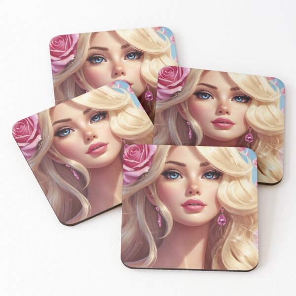 Item preview, Beautiful girl with pink roses watercolor  designed and sold by Millionsxi.