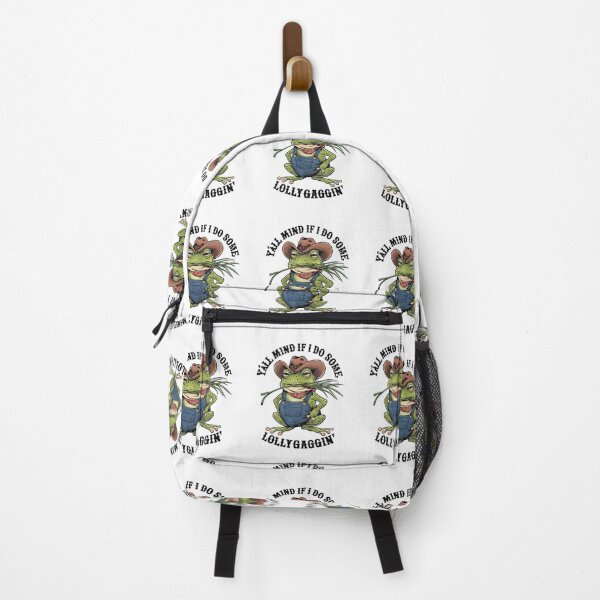 Item preview, Y'all Mind If I Do Some Lollygagging Funny Cowboy, Retro Cartoon, Vintage Style, Weird, Meme, Frog designed and sold by BLZART.