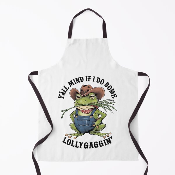 Item preview, Y'all Mind If I Do Some Lollygagging Funny Cowboy, Retro Cartoon, Vintage Style, Weird, Meme, Frog designed and sold by BLZART.